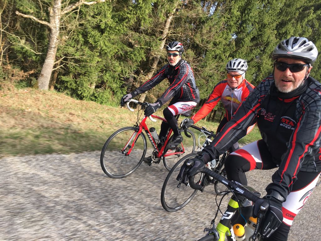 Dimanche 12 mars : Michel, Sepp et kailo avec le nouvôô vélo
