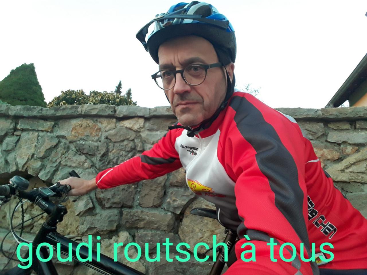 31 déc : la der avec son VTT pour Jabouille